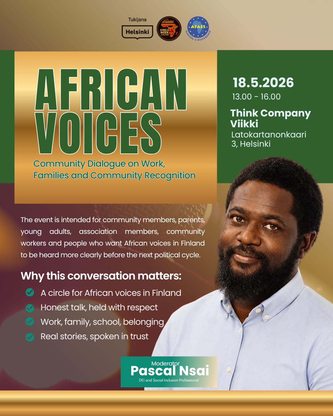 African Voices in Finland 2026 poster